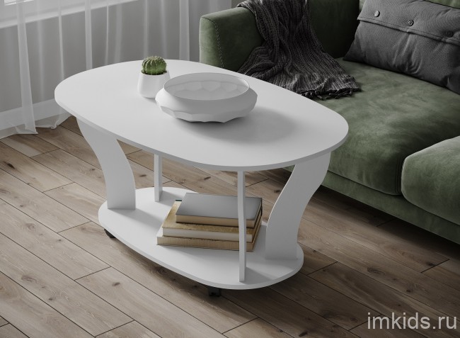 Столик журнальный Консул-3, белый