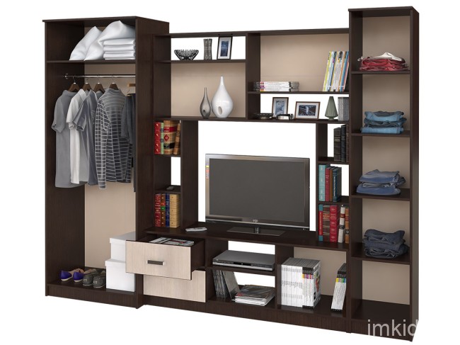 Стенка в гостиную Флора, венге