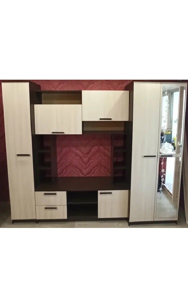 Стенка в гостиную Флора, венге