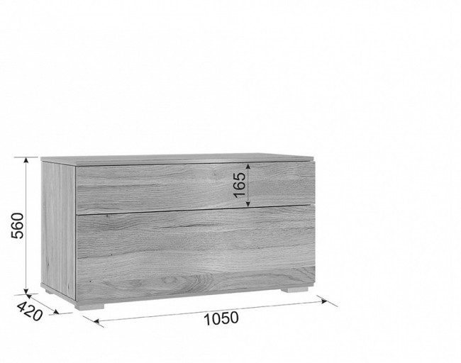 Тумба Лайк 24.01 (дуб мария дуб мария  1050x420x560)