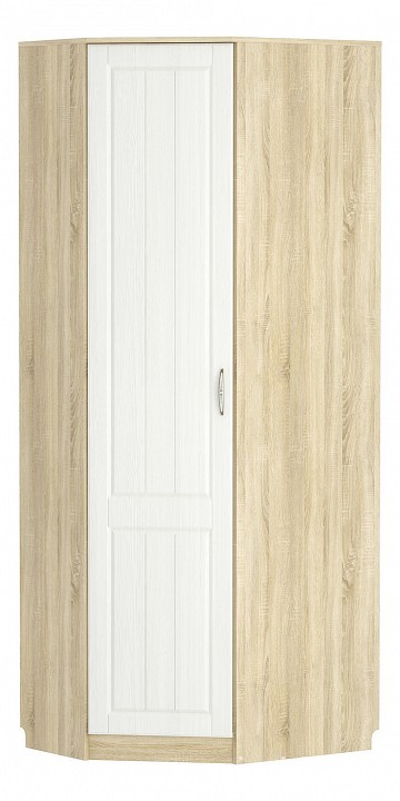 Шкаф платяной Оливия НМ 014.11 (дуб сонома дерево белое  887x574x2198)