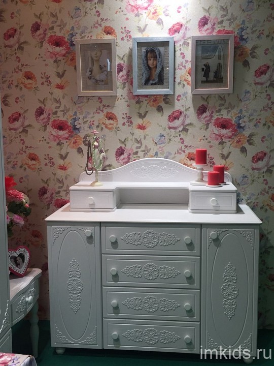 Комод Ассоль АС-19 (белое дерево белое дерево  1200x480x817)