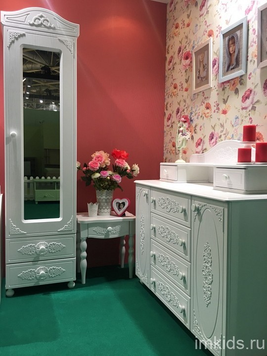 Комод Ассоль АС-19 (белое дерево белое дерево  1200x480x817)