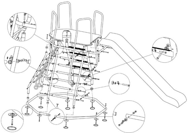 Детская горка "Пчелка"