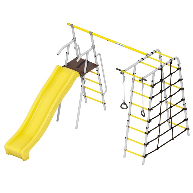 Дачный комплекс "Богатырь MAX" (без качелей) Romana 103.07.07 (серый/жёлтый) Дачный комплекс "Богатырь MAX" (без качелей) Romana 103.07.07 (серый/жёлтый)