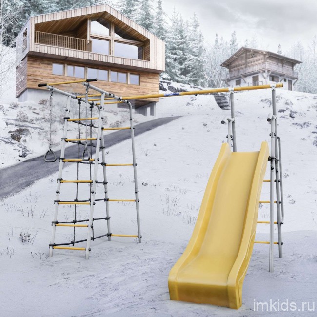 Дачный комплекс "Богатырь MAX" (без качелей) Romana 103.07.07 (серый/жёлтый) Дачный комплекс "Богатырь MAX" (без качелей) Romana 103.07.07 (серый/жёлтый)