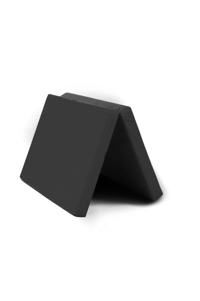 Мат № 8 (100 х 200 х 10) складной 1 сложение "KMSsport" чёрный