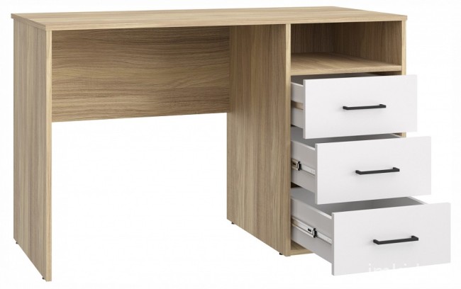Стол письменный Оскар ОС-20 (блэквуд ячменный белый структурный  1200x550x760)