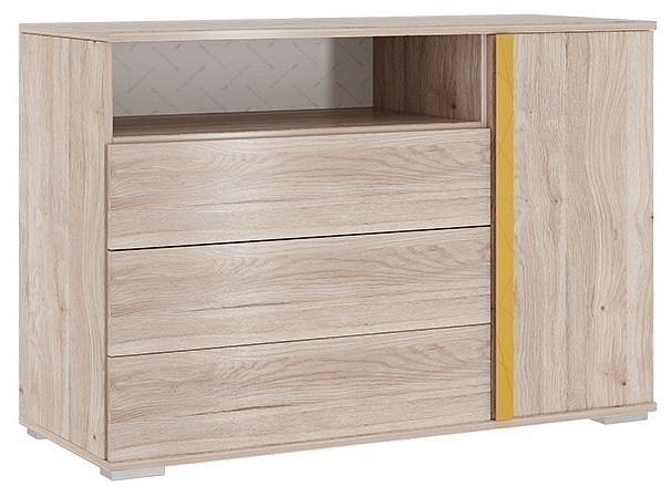Тумба комбинированная Лайк 26.01 (дуб мария горчица, дуб мария  1050x420x720)