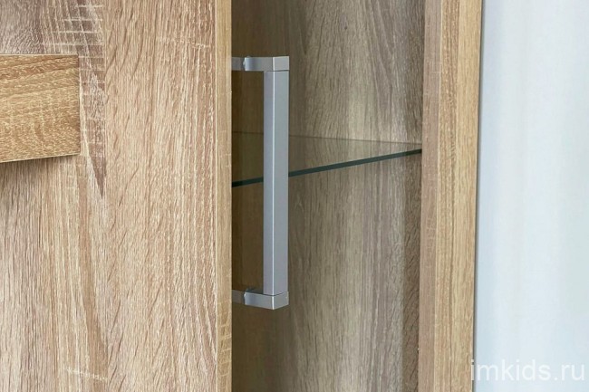 Стенка для гостиной Макси (дуб сомона белое дерево, дуб сонома, неокрашенный 1850x470x1870) Стенка для гостиной Макси (дуб сомона белое дерево, дуб сонома, неокрашенный 1850x470x1870)