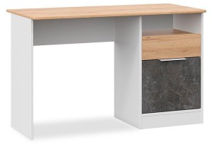 Стол письменный Чарли (белый ателье темный, дуб крафт золотой  1164x570x754)