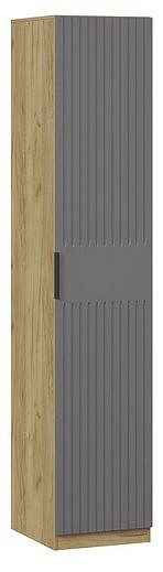 Шкаф для белья Хилтон (дуб крафт золотой графит  450x528x2260)