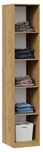 Шкаф для белья Хилтон (дуб крафт золотой графит  450x528x2260)