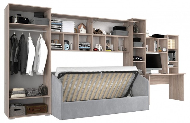 Гарнитур для детской Лайк КД40 (дуб мария дуб мария, индиго капучино )