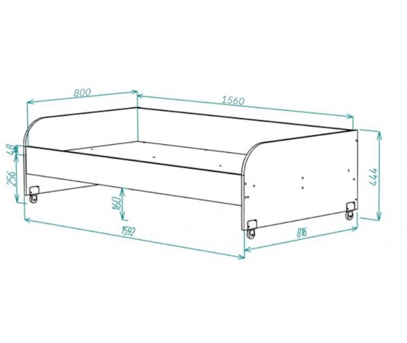 Домик Сказка с выдвижной кроватью