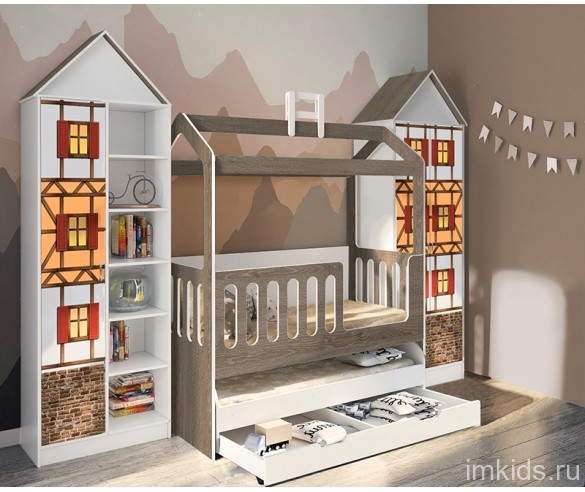 Домик Сказка с выдвижной кроватью