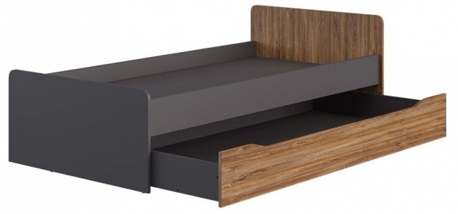 Кровать односпальная Мальма (графит дуб стирлинг  2040x1080x800)