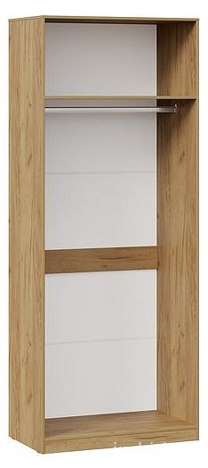 Шкаф платяной Хилтон (дуб крафт золотой графит  902x528x2261)