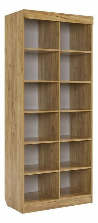 Стеллаж комбинированный Форсаж (дуб крафт золотой белый 800x420x1900) Стеллаж комбинированный Форсаж (дуб крафт золотой белый 800x420x1900)