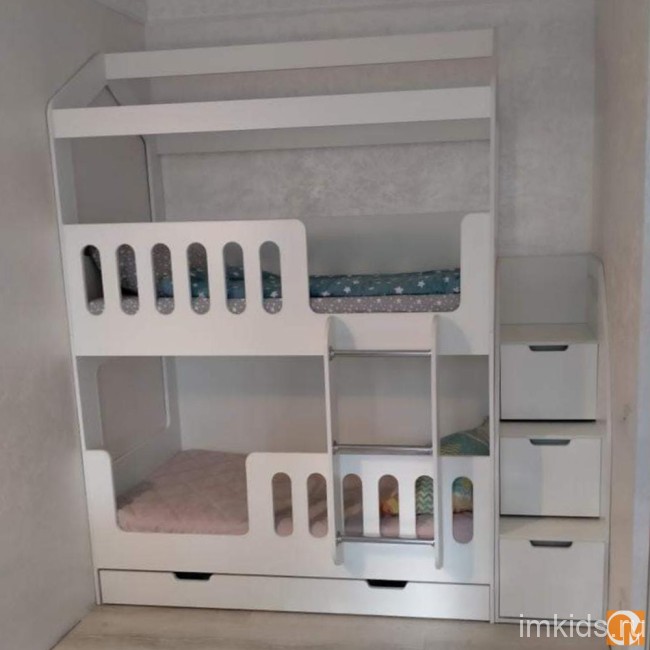 Двухъярусная кровать Домик "Сказка"