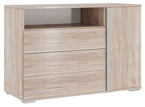 Тумба комбинированная Лайк 26.01 (дуб мария галька, дуб мария  1050x420x720)