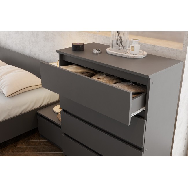 Комод с ящиками КМ 4 Денвер, графит