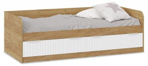 Кровать Хилтон Тип 1 (дуб крафт золотой белый  2042x940x649)