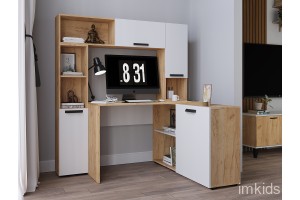 Кабинет Квартет-13, дуб крафт/белый. Комплект 3 Кабинет Квартет-13, дуб крафт/белый. Комплект 3