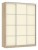 Шкаф-купе Бассо 2-600 (дуб сонома крем  1770х604х2305)
