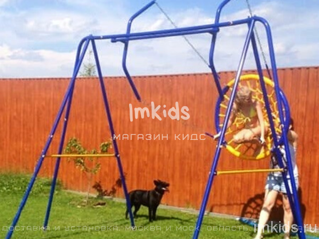 Уличные качели с гнездом "Солнышко"