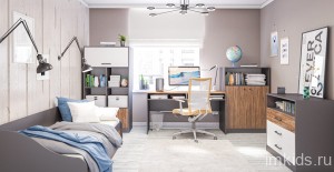 Молодежная комнатат "Мальма" комплект 3