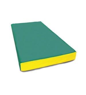Мат № 1 (100 х 50 х 10) "KMSsport" зелёно/жёлтый