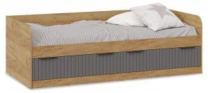 Кровать Хилтон Тип 1 (дуб крафт золотой графит  2042x940x649)