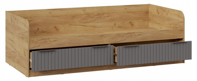 Кровать Хилтон Тип 1 (дуб крафт золотой графит  2042x940x649)