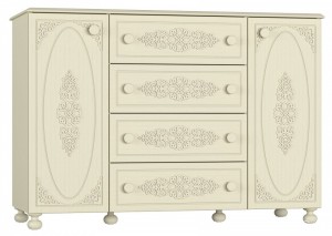 Комод Ассоль плюс АС-19 (ваниль ваниль  1200х480х817)