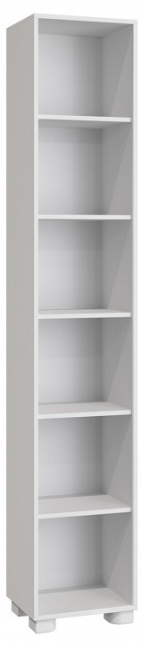 Шкаф-витрина Монблан МБ-22К со стеклом (белое дерево белое дерево, неокрашенный  400x350x2200)