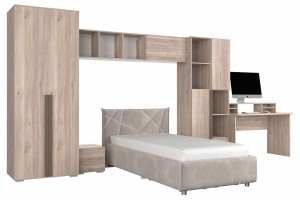 Гарнитур для детской Лайк К105 (дуб мария дуб мария, какао капучино )