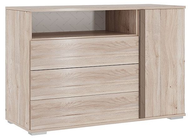 Тумба комбинированная Лайк 26.01 (дуб мария дуб мария, какао  1050x420x720)
