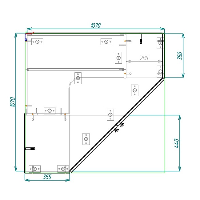 Шкаф угловой Софт ШКУ-01