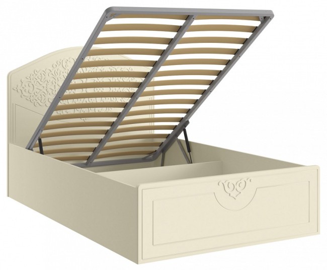 Кровать полутораспальная Ассоль Плюс АС-68 (ваниль   2070x1279x1134)