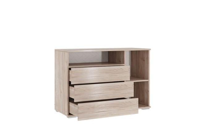 Тумба комбинированная Лайк 26.01 (дуб мария дуб мария, роуз  1050x420x720)