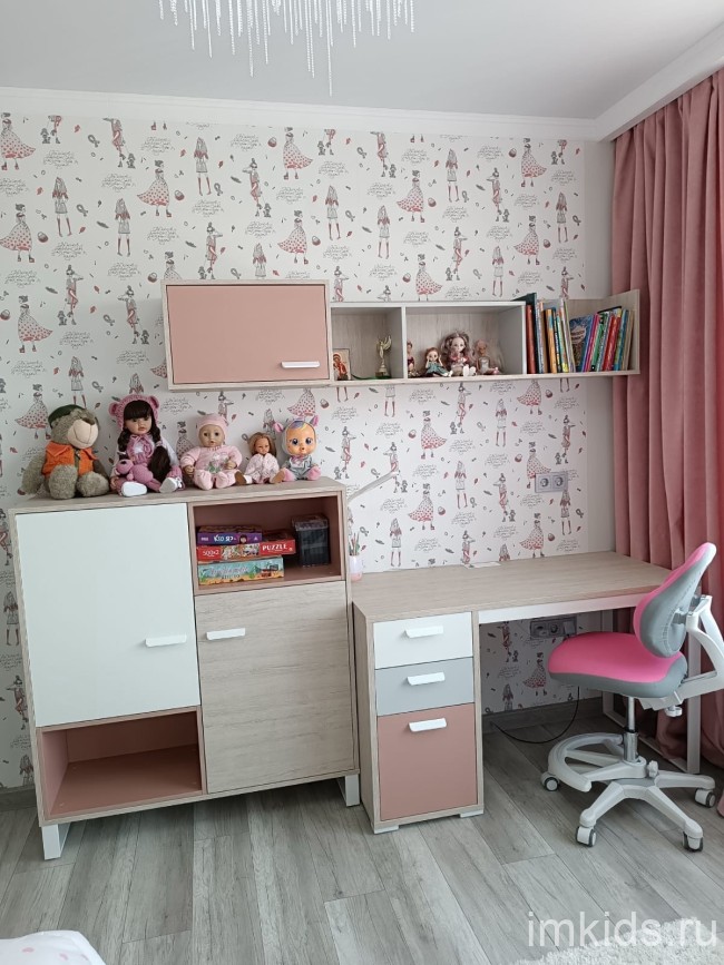 Детская комната  "LIBERTY PINK" комплект 1