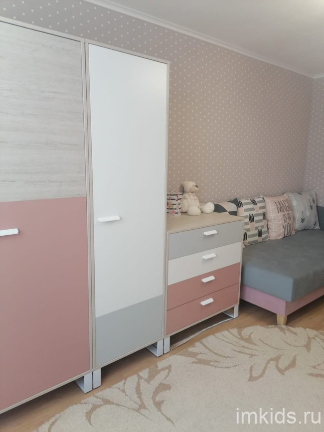 Детская комната  "LIBERTY PINK" комплект 1