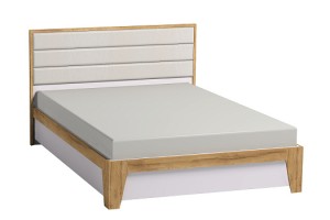 Кровать с ортопедическим основанием (металл) Айрис 307 Люкс 160х200, дуб Кровать с ортопедическим основанием (металл) Айрис 307 Люкс 160х200, дуб