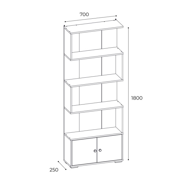 Стеллаж Ромео-2, венге