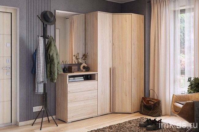 Комод Лайк 27.01 (дуб мария дуб мария  700x420x890)