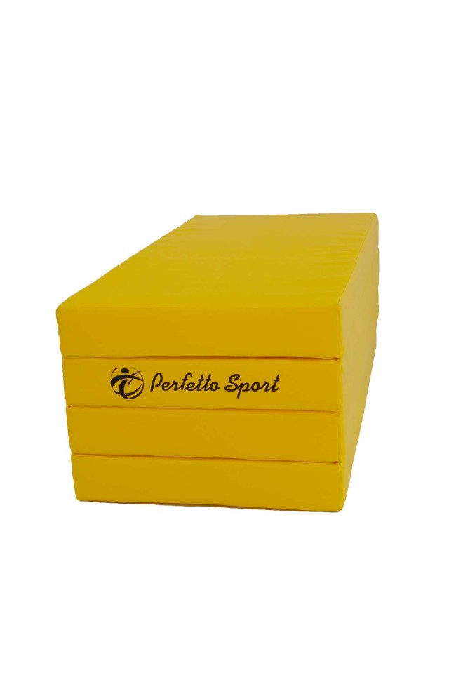 Мат № 5 (100 х 200 х 10) складной 3 сложения "PERFETTO SPORT" жёлтый Мат № 5 (100 х 200 х 10) складной 3 сложения "PERFETTO SPORT" жёлтый