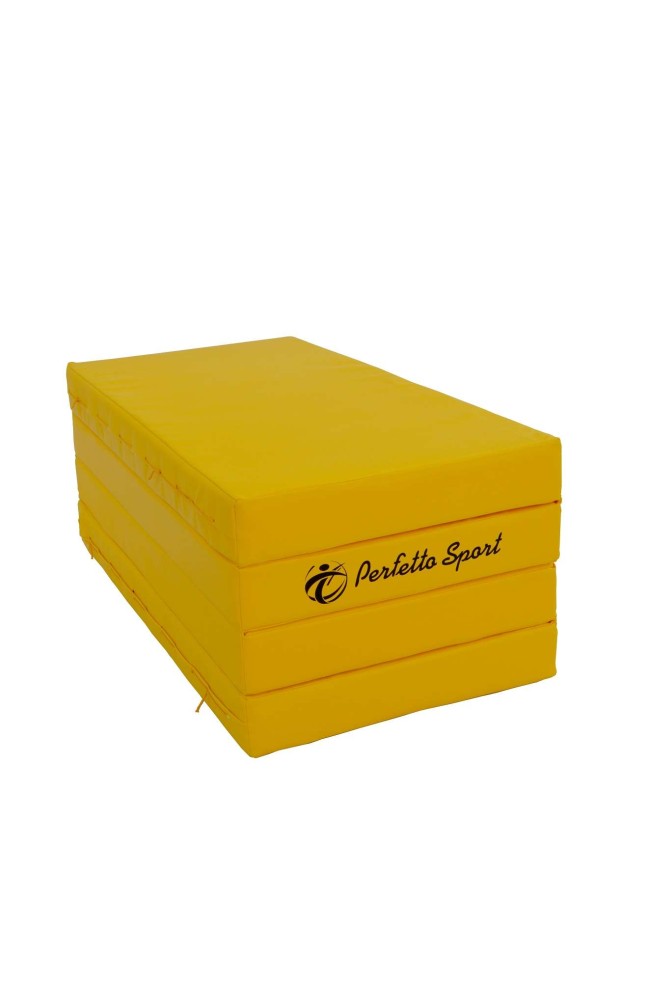 Мат № 5 (100 х 200 х 10) складной 3 сложения "PERFETTO SPORT" жёлтый Мат № 5 (100 х 200 х 10) складной 3 сложения "PERFETTO SPORT" жёлтый