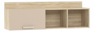 Полка комбинированная Акварель НМ 011.38-01 М1 (дуб сонома капучино  1300x330x442)