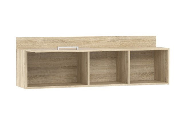 Полка комбинированная Акварель НМ 011.38-01 М1 (дуб сонома капучино  1300x330x442)